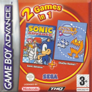 2 in 1 - Sonic Advance & Chu Chu Rocket  Game