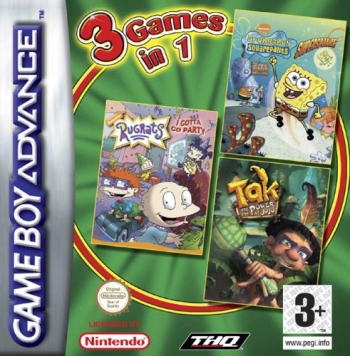 3 in 1 - Rugrats, SpongeBob, Tak  Game