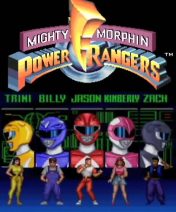 Mighty Morphin Power Rangers  Jeu