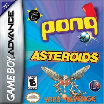 Pong, Asteroids, Yar's Revenge  Jeu