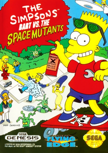 Simpsons, The - Bart Vs The Space Mutants   Game