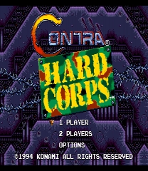 Contra Hard Corps Hit Points Restoration Hack Game