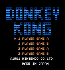 Donkey Kong - UNROM to MMC3 Jogo