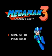 Megaman 3 Japanese Style Title Screen Game