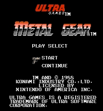 Metal Gear - UNROM to MMC3 Mapper Game