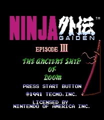 Ninja Gaiden III - Restored Jeu