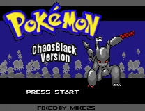 Pokemon Chaos Black Fixed Jeu