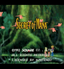 Secret of Mana Variable Width Font Edition Game