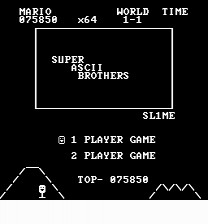Super ASCII Bros. Game