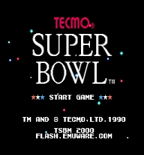Tecmo Super Bowl: 1990 Jeu