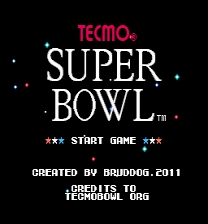 Tecmo Super Bowl: 2011-2012 Jogo