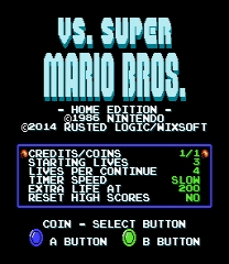 Vs. Super Mario Bros. - Home Edition - Juego
