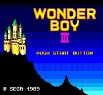 Wonder Boy III - SRAM Save Jeu