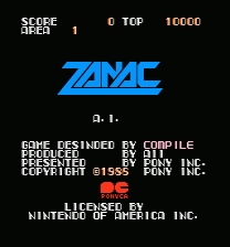 Zanac MMC5 Patch Game